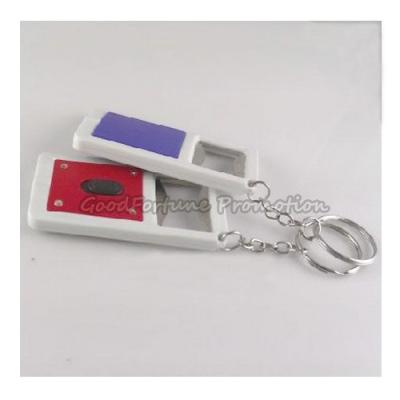 China HOT sale cheap promotional gift printed logo led bottle opener keychain keyrings for sale