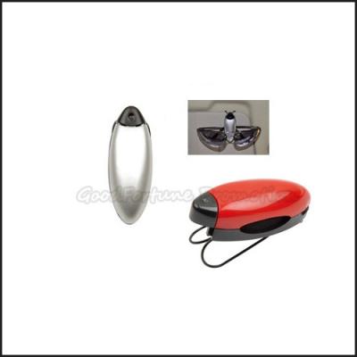 China Customed logo promotion Eco Abs car portable eyeglass holder clamp clip gift holder for sale