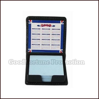 China Promotional PU Material Memo pad holder customed gift logo for sale