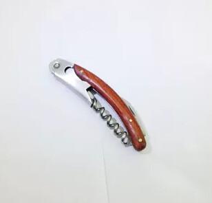 China Hot Sale Promotional gift wood stainless steel wood bottle opener corkscrews for sale