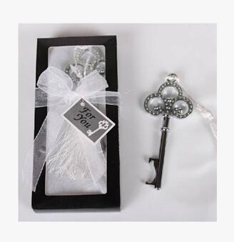 China Promotioal Wedding Gift stainless steel bottle opener corkscrew stopper crown key shape for sale