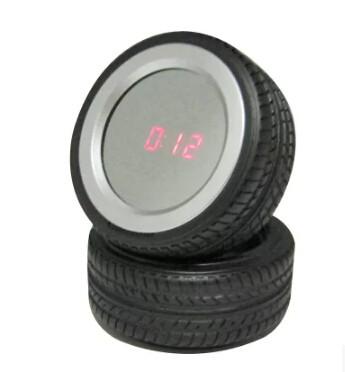 China New promotion gift double-tyre shape Alarm Clock creative product gift for sale
