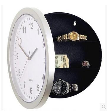 China New promotion gift creative wall clock organizer hidden storable clock for sale
