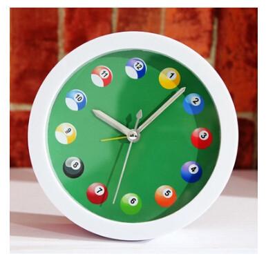 China New creative gift product billiards pool table alarm clock for sale