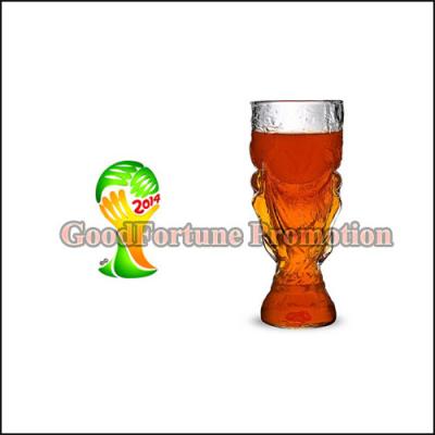 China New promotion gift creative product football fan gift FIFA WORLD CUP glass beer wiine cup for sale
