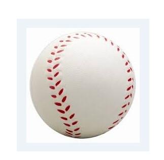 China New promotion gift creative product PU Baseball Shape Relief Stress Ball customed logo for sale