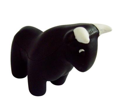 China New promotion gift creative product bull shape Relief Stress Ball customed logo for sale