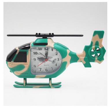 China New creative gift product helicopter fighter plane alarm clock for sale