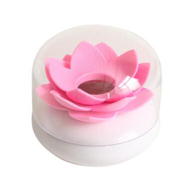 China New creative gift product Abs lotus cotton bud holder toothpick organizer for sale