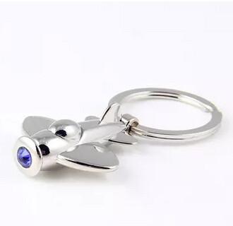 China New creative gift product metal plain keychain keyrings for sale