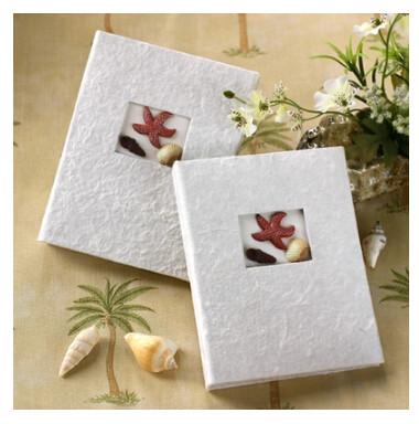 China New creative promotion gift product wedding gift Shells and starfish photo album for sale
