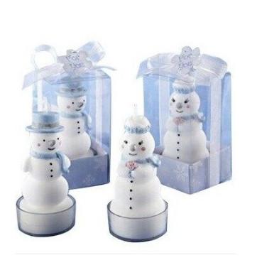 China New creative promotion gift product wedding gift festival snowman party candle for sale