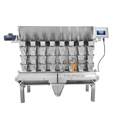 China 8 Head M/P 1.0L / 3.0L High Speed Weigher For Pickled Cowpea Small Fish for sale