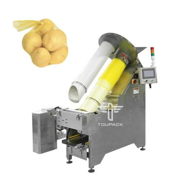 China Fully Automatic Mesh Net Bag Packing Machine For Potato Manual Setting for sale