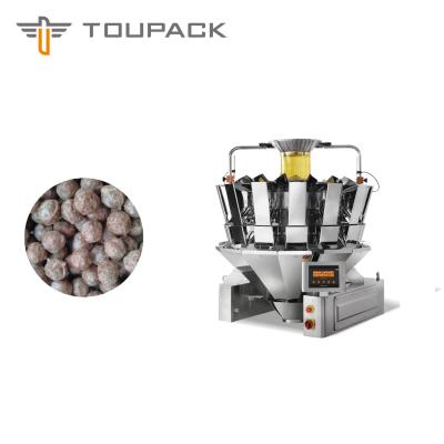 China Waterproof Weigher Packing Machine Frozen Meat Ball 500g 1kg 5kg Weighing Food Packaging Machine for sale