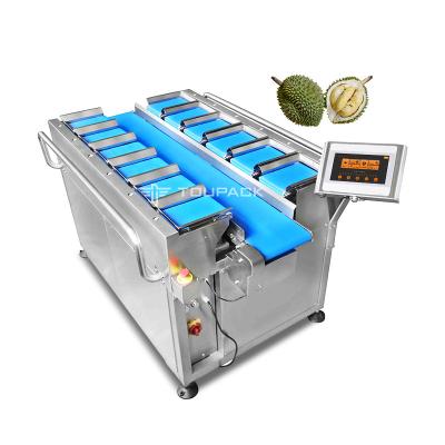 China Frozen Dried Durian Dried Mangoes Fruit Multihead Weigher Combination Equipment Manual Belt Type for sale