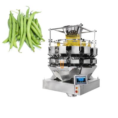 China Tobacco Long Been Vegetable Fresh Fruit Multihead Weigher And Vertical Packing Machine for sale