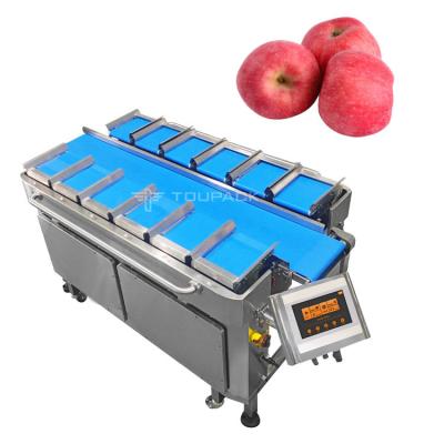China Pear Apple Weighing Fruit Combination Scale 12 Head Hand Loading Weighing Machine for sale