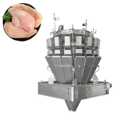 China 1.2L Automatic Combination Scale Weigher Filling Meat Poultry Wings Packaging Machine for sale