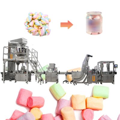 China Máquina de llenado automático de pesaje vertical de malvavisco de azúcar y jalea de caramelo en venta