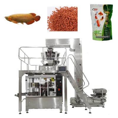China Máquina de embalaje de granulados verticales totalmente automática Embalaje de alimentos para perros y gatos Pesca Tortuga Pesado de alimentos para animales en venta