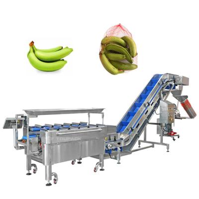 China Fabriek Industrie Semi-Auto Mesh Net Bag Gewicht Tellen Net Clipping Knippen Verpakkingsmachine Voor Banana Fruit Te koop