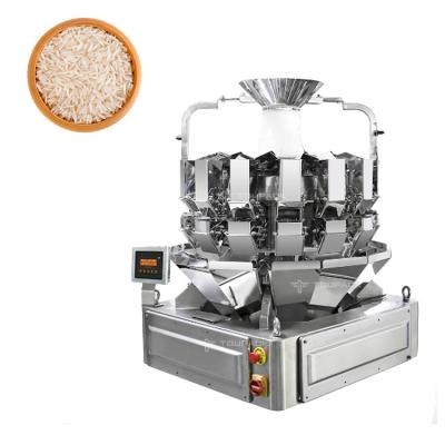 China PLC MCU 14 Head High High Precision Multihead Weigher Granule Rice Bag Packing Machine en venta