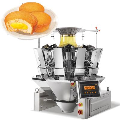 China Automatic Multihead Weigher Pouch Mini Croissant Bun Small Bread Granule Vffs Packing Machine zu verkaufen