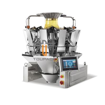 China 10 Head Multihead Weigher Machine For Snacks Food Popcorn Pasta Sunflower Seeds for sale