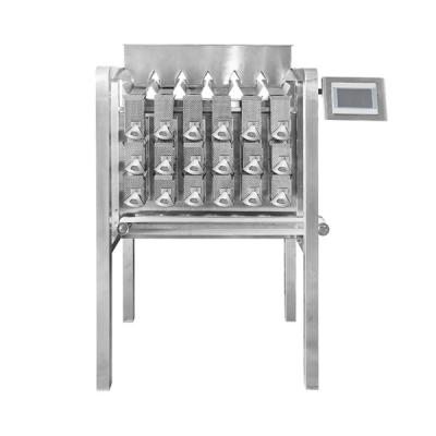 China 14 Head Memory Bucket Sticky Meat Multihead Weigher Scale for sale