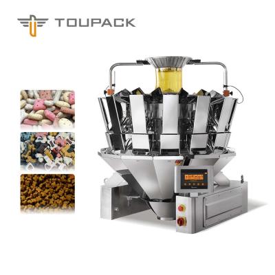 China 304 SUS 14 Head Pet Food TOU Multihead Weigher Machine for sale