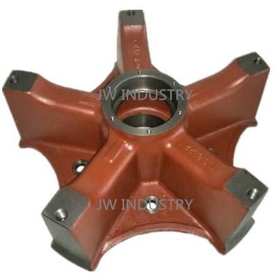 China Spider hub five ribs/blades for American Trailer suspension parts ductile iron casting for sale