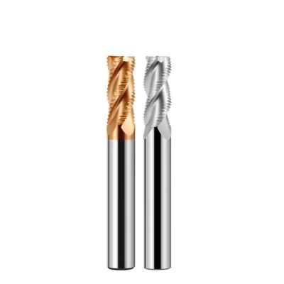China HRC58 Solid Carbide Roughing End Mill Cutter Nano Coating For Steel for sale