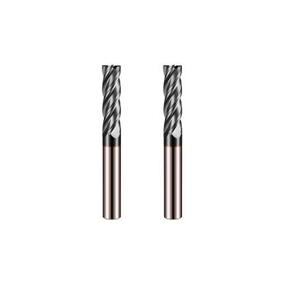 China Solid Carbide Micro Diameter End Mill 4 Flutes HRC 58 Degree For Milling Tools for sale