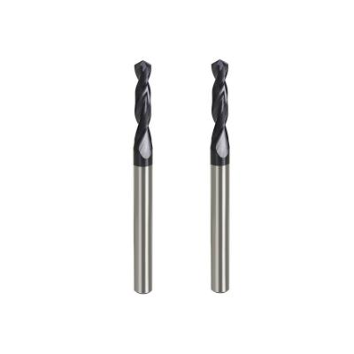 China Carbide Round Shank Drill Bits With Titanium Nitride Coating for sale