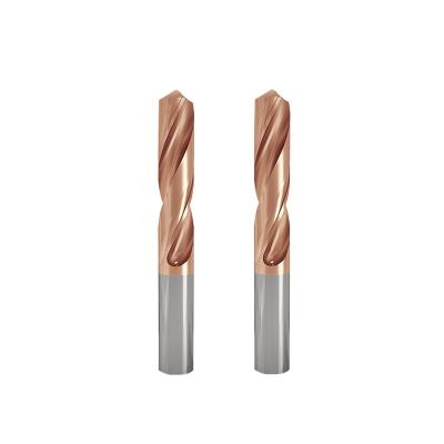 China Right Hand Carbide Drill Bits 2-3/4 Length For Metal Drilling for sale