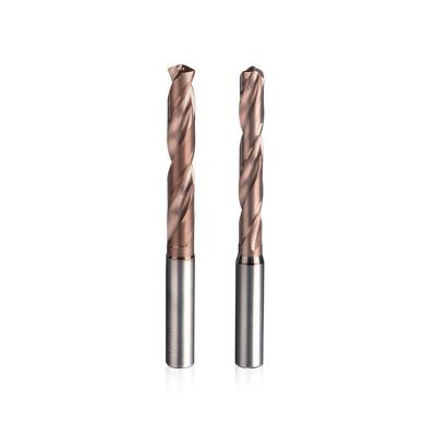 China Right Hand Cutting Carbide Twist Drill With Titanium Nitride Coated for sale