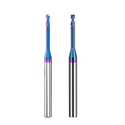 Cina Micro-Diametro Solid Carbide End Mill di alta precisione con rivestimento in TiAlN in vendita