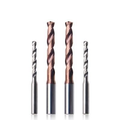 China 5XD Round Shank solid carbide drills factory direct sale step drill for steel and iron en venta