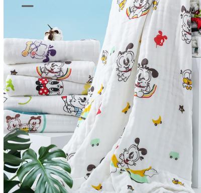 China Infants Clothing Heavy Cotton Gauze Fabric 40S 210gsm Diaper Burp Cloths for sale