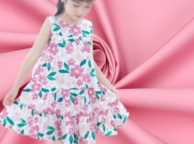 Chine Cotton And Recycled Polyester Blended Fabric Moisture Wicking Children Dress à vendre