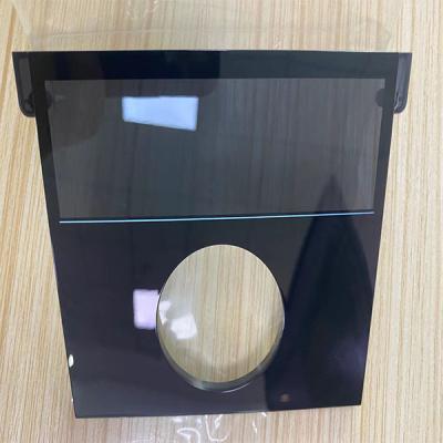 China Plastic IMD Lens Hardness 2H High Gloss Black Semi Transparent Window for sale