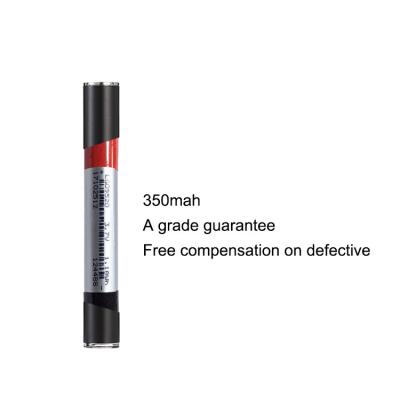 China 2.6v 3.1v 3.6v 510 Vape Pen Battery White Label Black 350mah Lithium Cell for sale