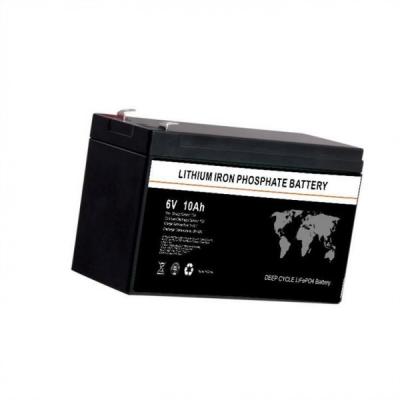 China Lithium Iron Phosphate Battery Pack 6V 10Ah For Small Energy Storage Equipment for sale