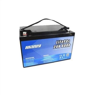 China Eco Friendly 24V 60Ah Lithium Deep Cycle Battery , Smart BMS Light Backup Battery for sale