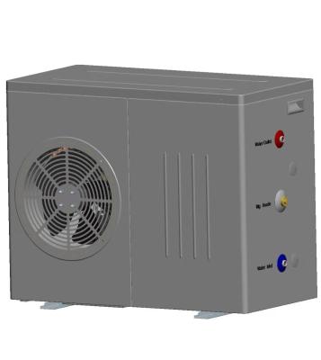 China 5kW all in one heat pump with 60L enamel water tank for sale