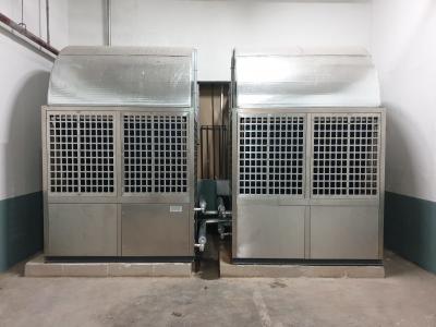 China two units 150 kW air to water heat pumps for sale