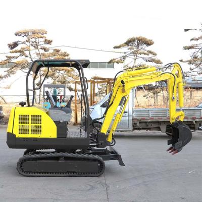 China Multiurpose Mini Hydraulic Excavator 20kw 2.5tone with Retractable Shoes for sale