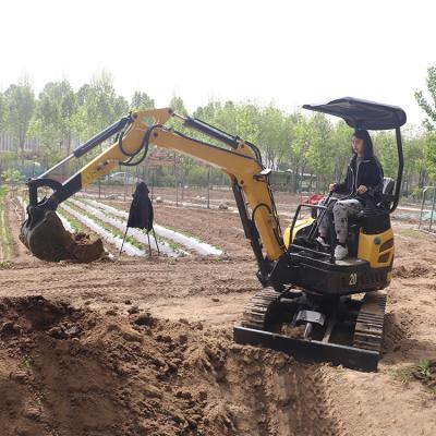 China Hydraulic Mini Compact Crawler Excavator 2 Ton with Changchai 390 Engine for sale