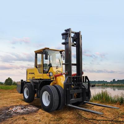 China Yellow Industrial Forklift Truck 6 Ton  98kw With Supercharging Diesel Engine for sale